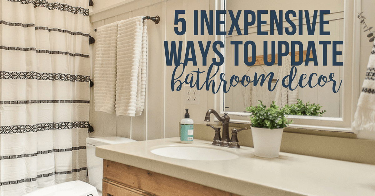 5 DIY Easy Bathroom Updates That Anyone Can do!
